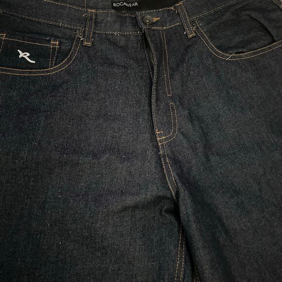 ROCAWEAR Men’s Denim Black Shorts Sz W36 - Picture 6 of 6